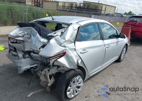 2021 Hyundai Accent Se из США, поврежденный, VIN 3KPC24A62ME131607